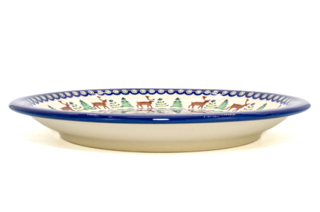 Farfurie intinsa, rotunda, Reindeer, ceramica smaltuita, pictata manual, 24,0 cm [1]