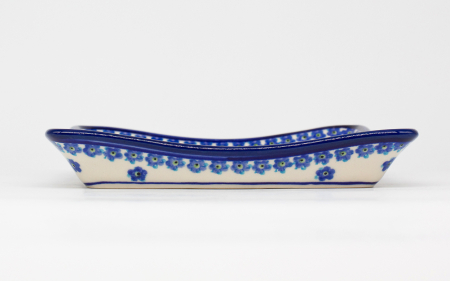 Farfurie patrata Blue Dream, ceramica smaltuita, pictata manual 19,0 x 19,0 cm [5]