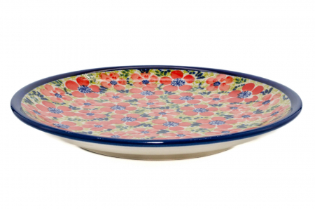 Farfurie rotunda intinsa Fire Poppies, ceramica smaltuita, pictata manual, 19,5 cm [4]