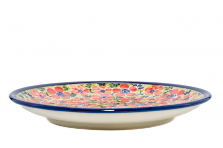 Farfurie rotunda intinsa Fire Poppies, ceramica smaltuita, pictata manual, 19,5 cm [3]