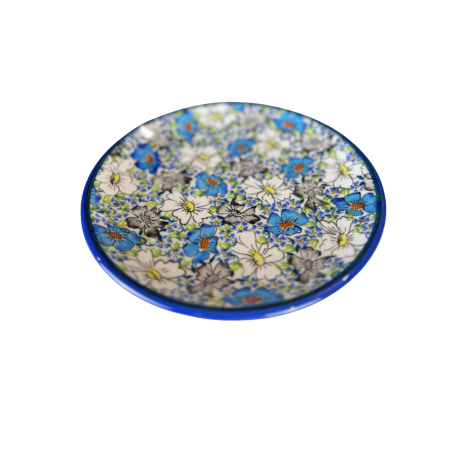 Farfurie desert, rotunda intinsa, Floral Beauty, ceramica smaltuita, pictata manual, 16.0 cm [1]