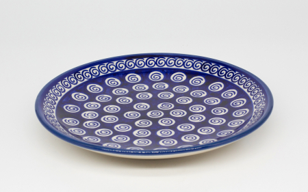 Farfurie rotunda intinsa Polka Dots, ceramica smaltuita, pictata manual, 19,5 cm [2]