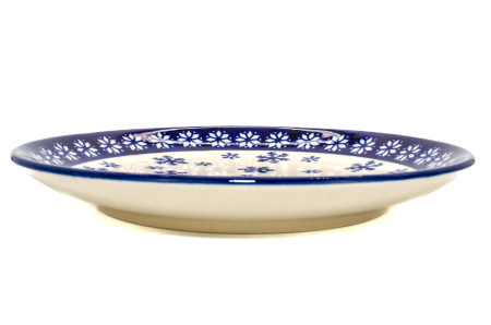Farfurie rotunda intinsa Snowflakes, ceramica smaltuita, pictata manual, 19,5 cm [3]