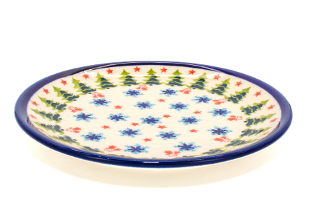 Farfurie rotunda intinsa Winterland, ceramica smaltuita, pictata manual, 19,5 cm [1]