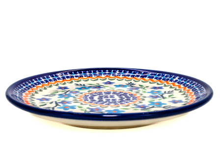 Farfurie rotunda mica Basket of Blue, ceramica smaltuita, pictata manual, 16,0 cm [3]