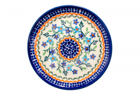 Farfurie rotunda mica Basket of Blue, ceramica smaltuita, pictata manual, 16,0 cm [1]