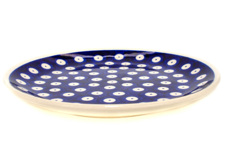 Farfurie rotunda mica Blue Eyes, ceramica smaltuita, pictata manual, 16,0 cm [4]