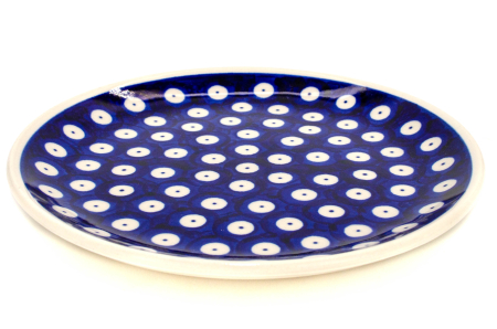 Farfurie rotunda mica Blue Eyes, ceramica smaltuita, pictata manual, 16,0 cm [3]