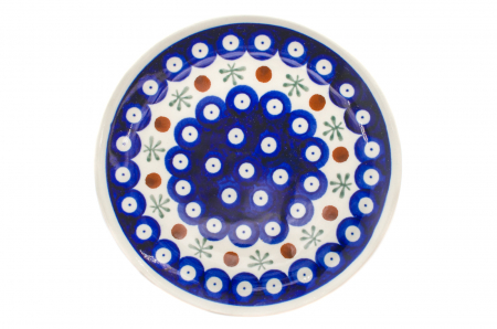 Farfurie rotunda mica Blue Eyes Festive, ceramica smaltuita, pictata manual, 16,0 cm [1]