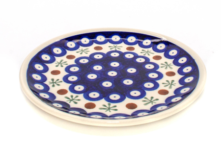Farfurie rotunda mica Blue Eyes Festive, ceramica smaltuita, pictata manual, 16,0 cm [2]