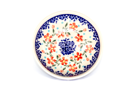 Farfurie rotunda mica Floral Heaven, ceramica smaltuita, pictata manual, 13,8 cm [0]