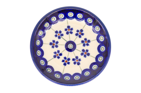 Farfurie rotunda mica Floral Peacock, ceramica smaltuita, pictata manual, 11,6 cm [4]