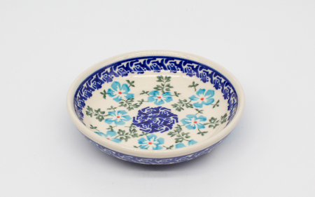 Farfurie rotunda mica Forget-me-nots, ceramica smaltuita, pictata manual, 11,8 cm [1]