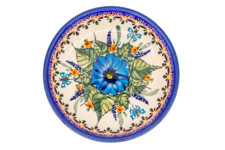 Farfurie rotunda mica Regal Bouquet, ceramica smaltuita, pictata manual, 13,8 cm [0]