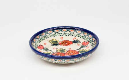 Farfurie rotunda mica Roses, ceramica smaltuita, pictata manual, 13,8 cm [1]