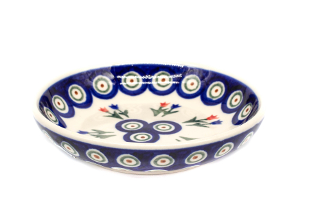 Farfurie rotunda mica Tulips Pair, ceramica smaltuita, pictata manual, 13,8 cm [1]