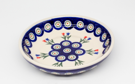 Farfurie rotunda mica Tulips Pair, ceramica smaltuita, pictata manual, 15,8 cm [3]