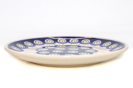 Farfurie rotunda Peacock Eyes, pentru desert, ceramica smaltuita, pictata manual, 16,0 cm [2]