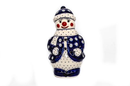 Figurina de Craciun din ceramica Floral Peacock, ceramica smaltuita, pictata manual,16,0 cm [0]