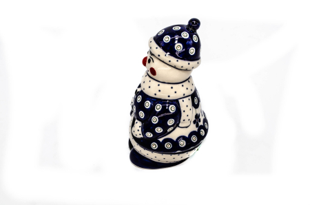 Figurina de Craciun din ceramica Floral Peacock, ceramica smaltuita, pictata manual,16,0 cm [2]