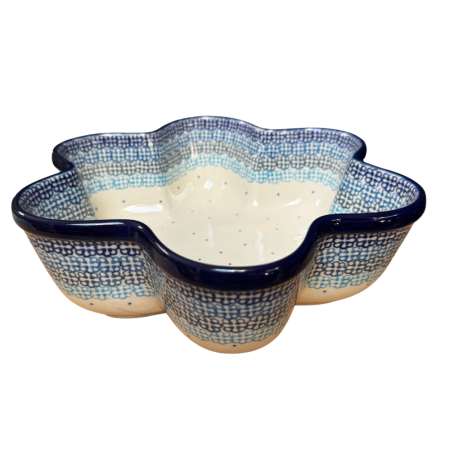 Formă de copt in forma de floare pentru paine / chifle pufoase/ tort /pasca  , Morning Glory, ceramica smaltuita, pictat manual, diametru 24,0cm [4]