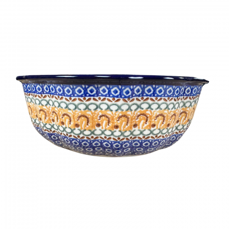 Forma de copt Panettone, Morning Sunrise, ceramica smaltuita, pictat manual, diametru 27cm [8]