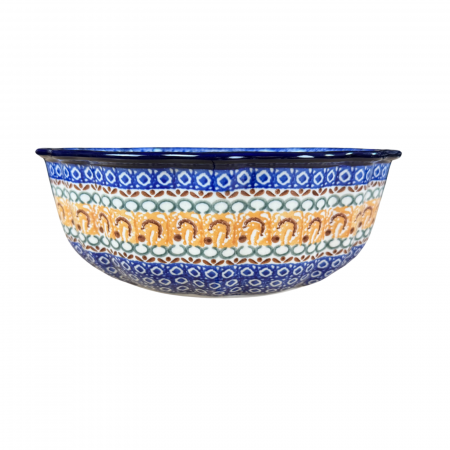 Forma de copt Panettone, Morning Sunrise, ceramica smaltuita, pictat manual, diametru 27cm [5]