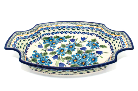 Fructiera Evangeline, ceramica smaltuita, pictata manual, 33,3 x 22,5 cm [4]