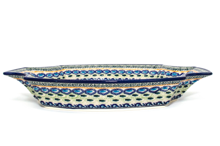 Fructiera Evangeline, ceramica smaltuita, pictata manual, 33,3 x 22,5 cm [3]