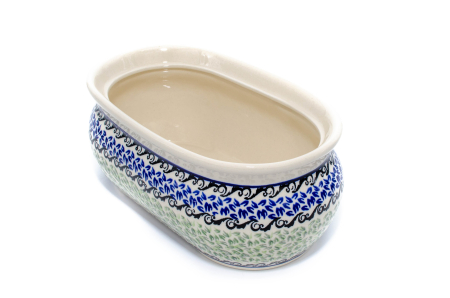 Ghiveci dublu Sweet Dreams, ceramica smaltuita, pictat manual, 21,0 x 12,0 x 8,8 cm [1]