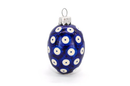 Glob din ceramica Blue Eyes, ceramica smaltuita, pictata manual, 5,9 x 4,4,cm [0]