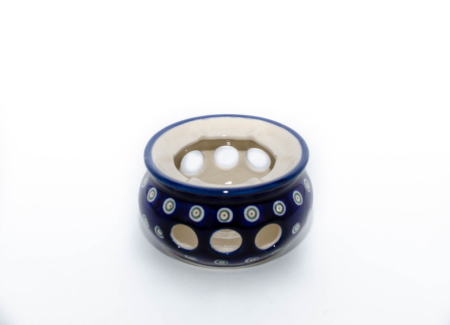 Incalzitor pentru ceai Floral Peacock, din ceramica smaltuita, pictat manual [3]