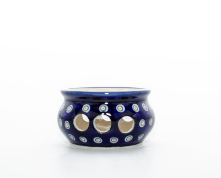 Ceainice - Incalzitor pentru ceai Floral Peacock, din ceramica smaltuita, pictat manual