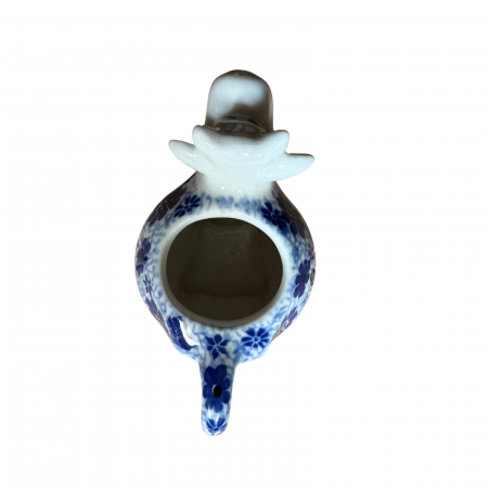 Latiera "vacuta" Butterfly Dance, ceramica smaltuita, pictat manual, 160 ml [5]
