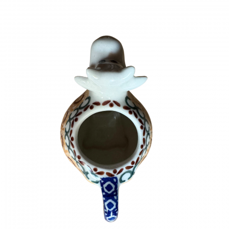Latiera "vacuta" Morning Sunrise, ceramica smaltuita, pictat manual, 160 ml [4]