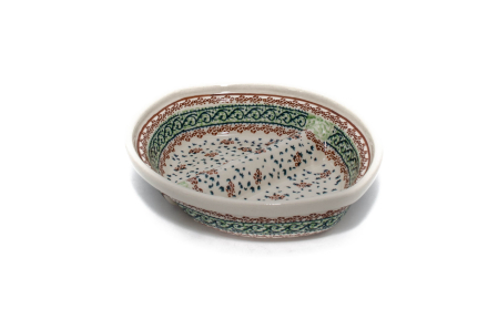 Platou Garden in the Wind, ceramica smaltuita, pictat manual, 21,0 x 17,6 cm [0]