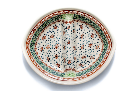 Platou Garden in the Wind, ceramica smaltuita, pictat manual, 21,0 x 17,6 cm [3]