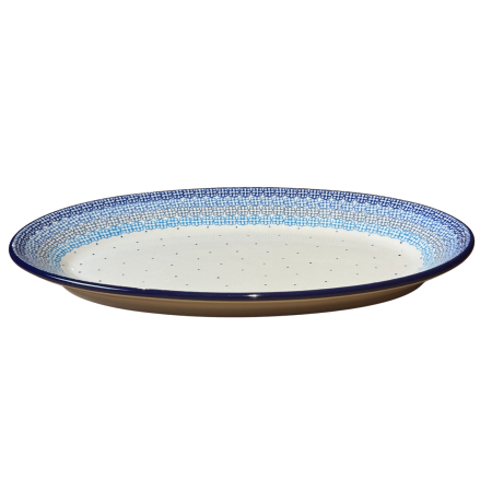 Platou oval, lung, pentru servire Morning Glory, ceramica smaltuita, pictat manual, 22,0 x 37,5 cm [3]