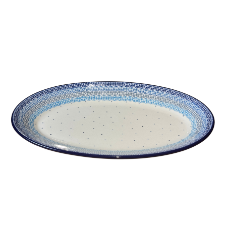 Platou oval, lung, pentru servire Morning Glory, ceramica smaltuita, pictat manual, 22,0 x 37,5 cm [2]