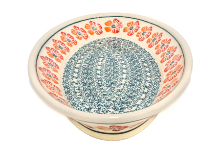 Platou oval pentru servire Poppy Rain, ceramica smaltuita, pictat manual, 15,7 x 27,0 cm [4]