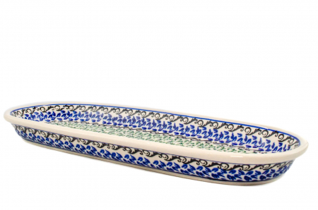Platou oval pentru servire Sweet Dreams ceramica smaltuita, pictat manual, 11,1 x 28,3 cm [4]
