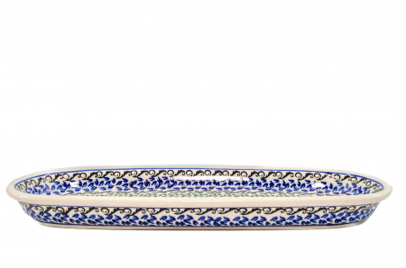 Platou oval pentru servire Sweet Dreams ceramica smaltuita, pictat manual, 11,1 x 28,3 cm [5]
