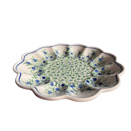 Paște - Platou pentru oua Berries, ceramica smaltuita, pictat manual, 24,0 cm