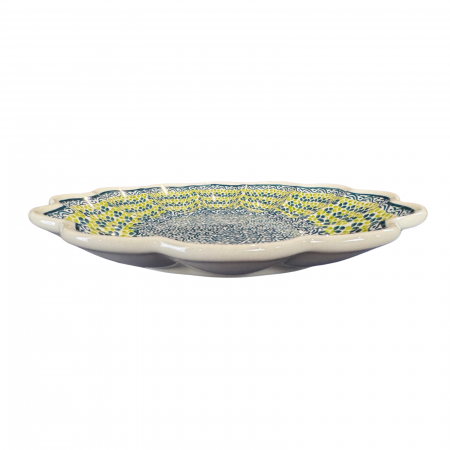 Platou pentru oua Leaf Bed, ceramica smaltuita, pictat manual, 24,0 cm [5]