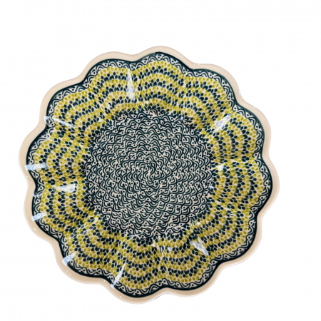 Platou pentru oua Leaf Bed, ceramica smaltuita, pictat manual, 24,0 cm [2]