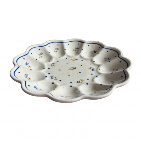 Platou pentru oua Little Flowers, ceramica smaltuita, pictat manual, 24,0 cm [1]