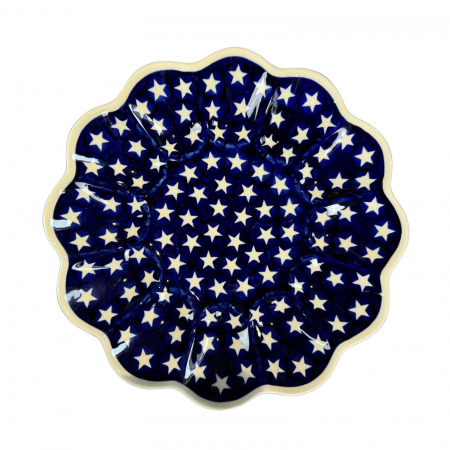 Platou pentru oua Stars, ceramica smaltuita, pictata manual, 24,0 cm [6]