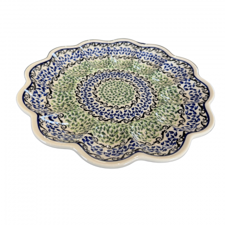 Colectiile Country - Platou pentru oua Sweet Dreams, ceramica smaltuita, pictat manual, 24,0 cm
