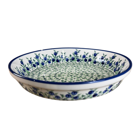 Platou rotund Berries, ceramica smaltuita, pictat manual, 24,5 cm, volum 1,2 L [3]