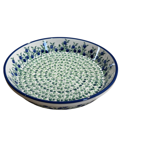 Platou rotund Berries, ceramica smaltuita, pictat manual, 24,5 cm, volum 1,2 L [0]